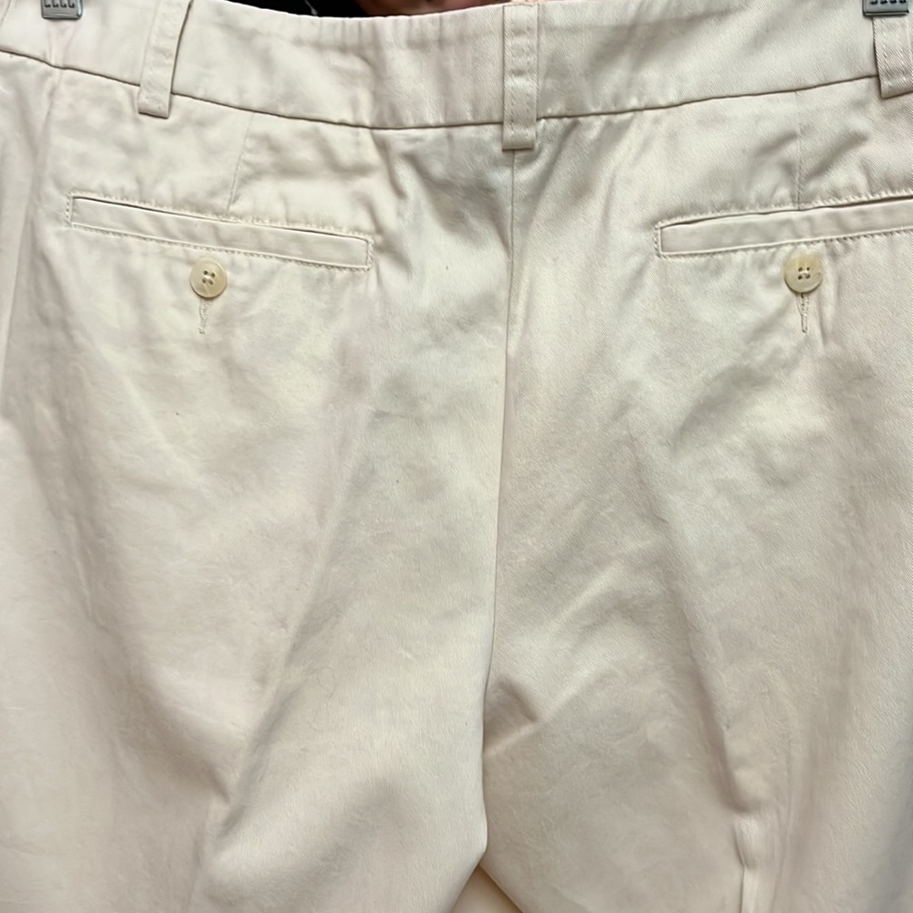 🛍️# 994 EUC Pendleton 100% Cotton Off White Slacks - Picture 3 of 8